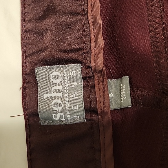 Wine color Soho New York & Company Jeans - Picture 5 of 7